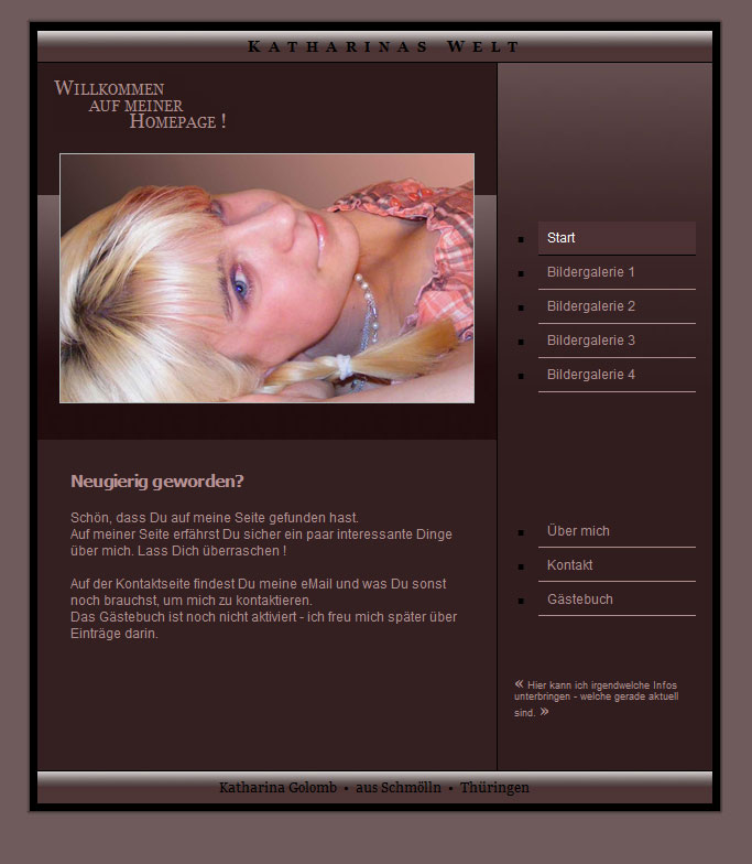 Beispiel 5 - Private Homepage